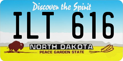 ND license plate ILT616
