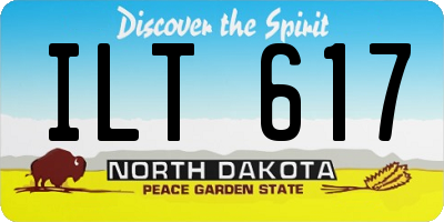 ND license plate ILT617