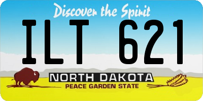 ND license plate ILT621