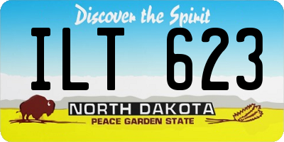 ND license plate ILT623