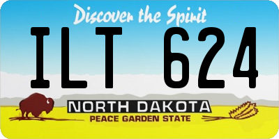 ND license plate ILT624