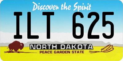 ND license plate ILT625