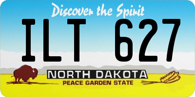 ND license plate ILT627