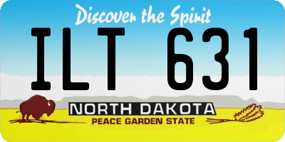 ND license plate ILT631