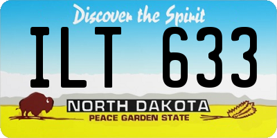 ND license plate ILT633