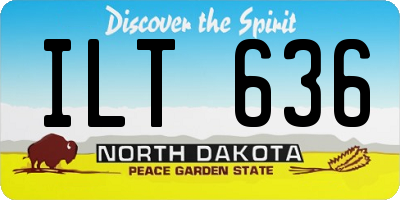 ND license plate ILT636