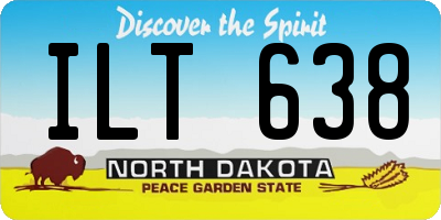 ND license plate ILT638
