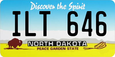 ND license plate ILT646