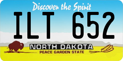 ND license plate ILT652