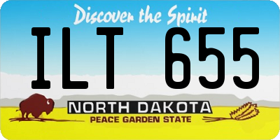 ND license plate ILT655
