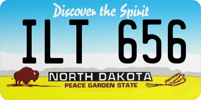 ND license plate ILT656
