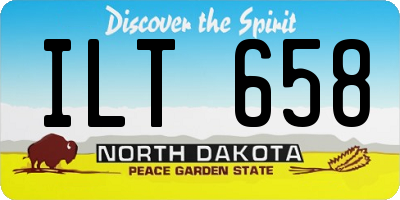 ND license plate ILT658
