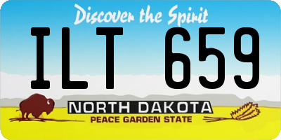 ND license plate ILT659
