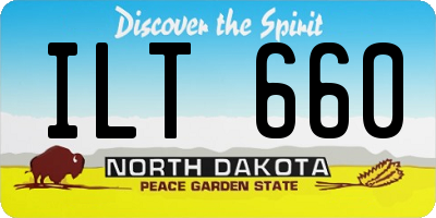 ND license plate ILT660