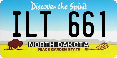 ND license plate ILT661
