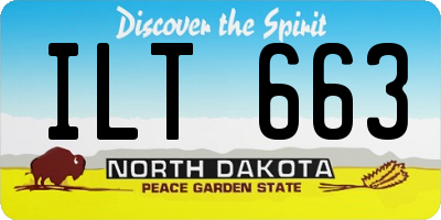 ND license plate ILT663