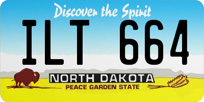 ND license plate ILT664