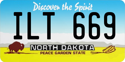 ND license plate ILT669