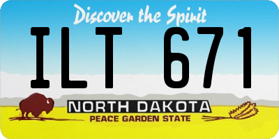 ND license plate ILT671