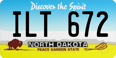 ND license plate ILT672