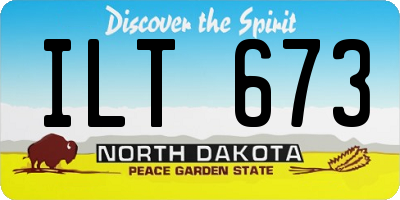 ND license plate ILT673