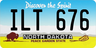 ND license plate ILT676