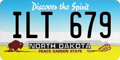 ND license plate ILT679