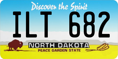 ND license plate ILT682