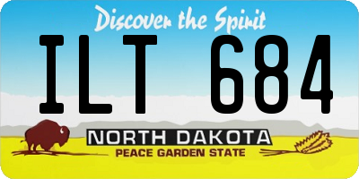 ND license plate ILT684