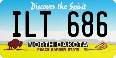 ND license plate ILT686