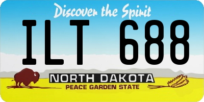 ND license plate ILT688