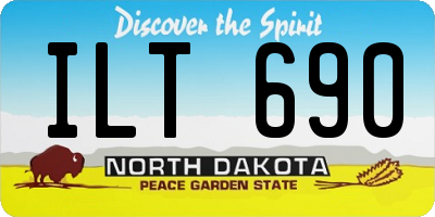 ND license plate ILT690
