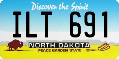 ND license plate ILT691