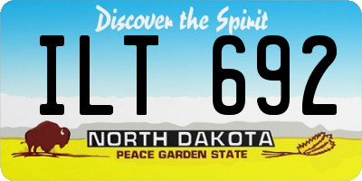 ND license plate ILT692