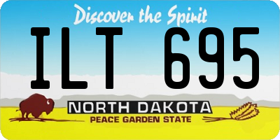 ND license plate ILT695
