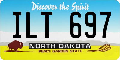 ND license plate ILT697
