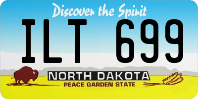 ND license plate ILT699