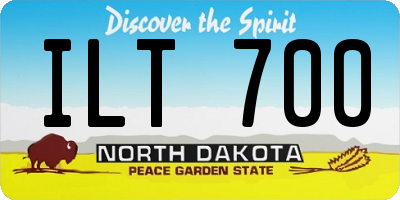 ND license plate ILT700