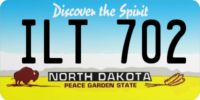 ND license plate ILT702