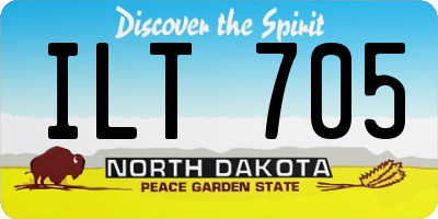 ND license plate ILT705