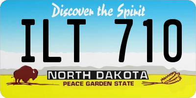 ND license plate ILT710