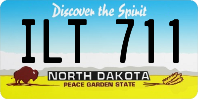 ND license plate ILT711