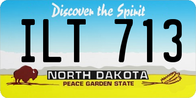 ND license plate ILT713