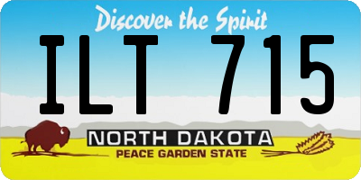 ND license plate ILT715