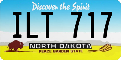 ND license plate ILT717