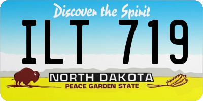 ND license plate ILT719