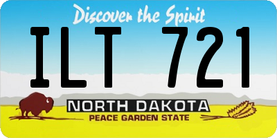 ND license plate ILT721