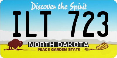 ND license plate ILT723