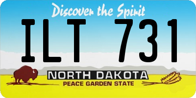ND license plate ILT731