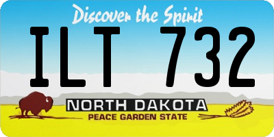 ND license plate ILT732
